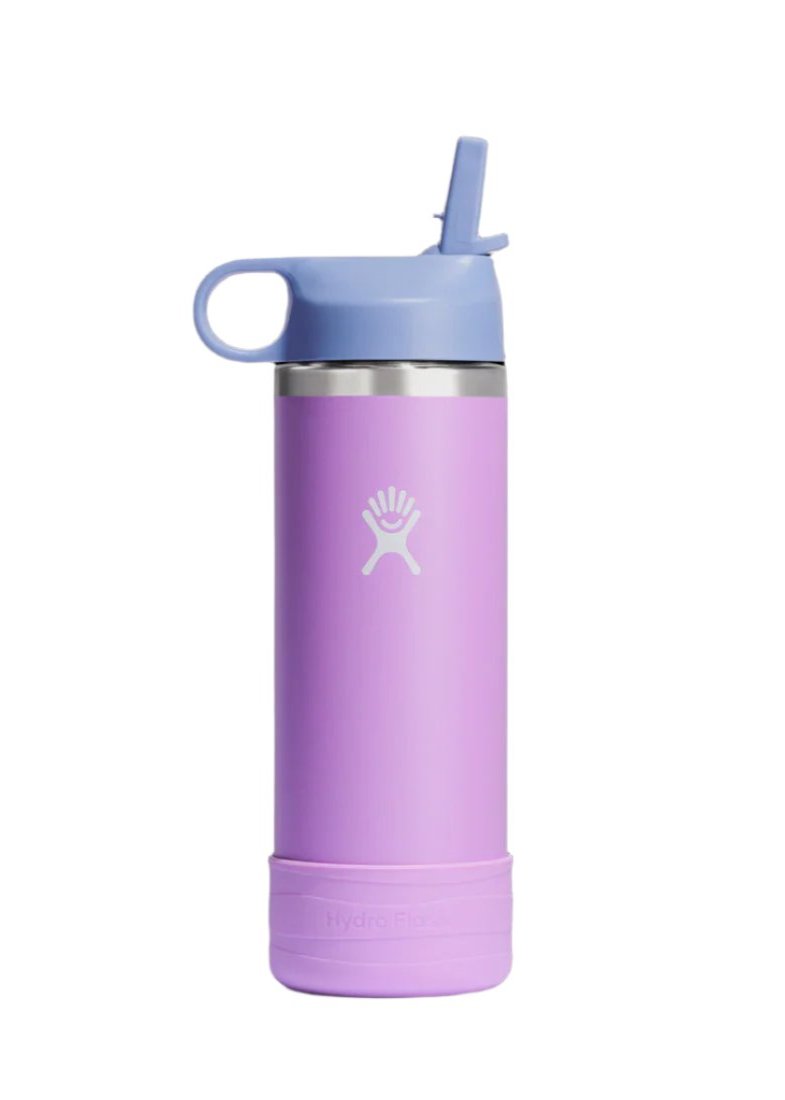 18oz (532mL) Kids Bottle with Straw Lid and Boot Drink Bottle Anemone