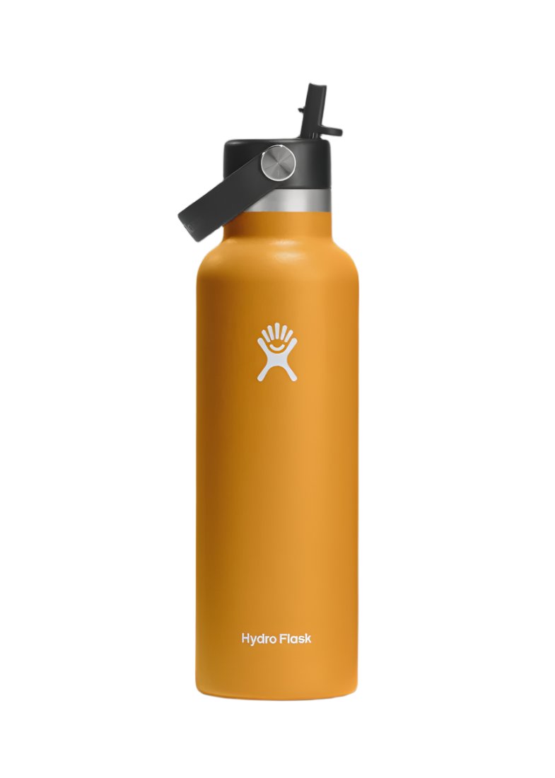 21oz (621mL) Standard Mouth with Flex Straw Cap Drink Bottle Fossil