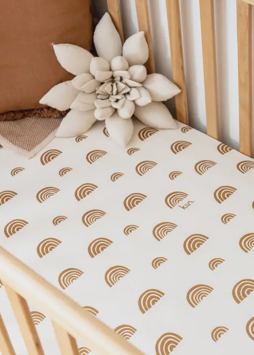 Organic Cot Sheet Rainbow