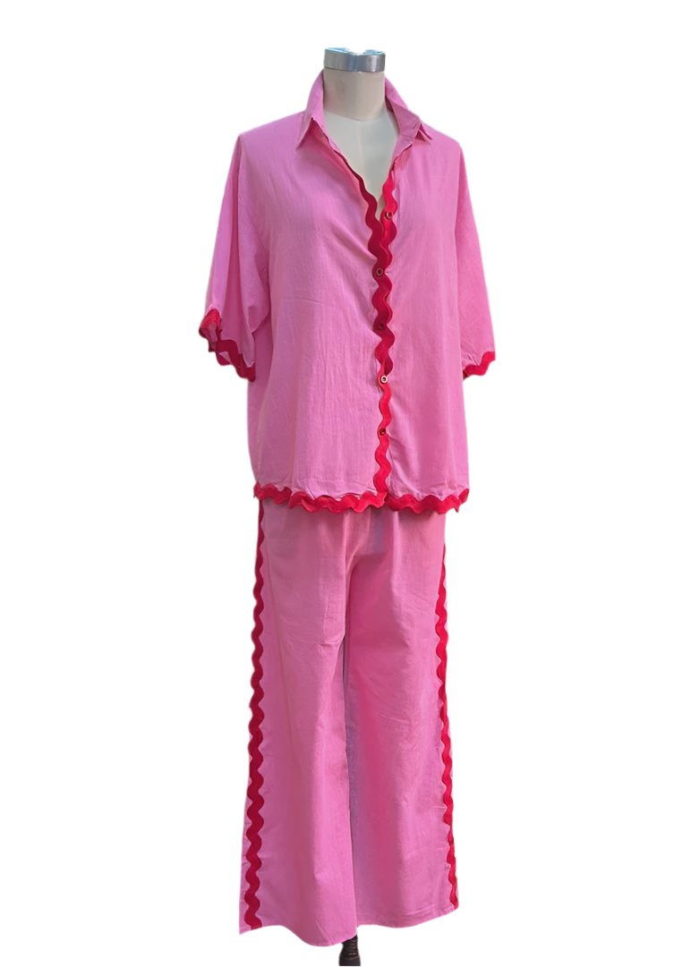 Annie Scalloped Pant Set