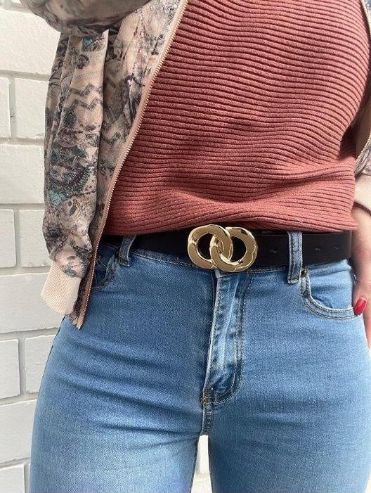 Double Circle Buckle Belt