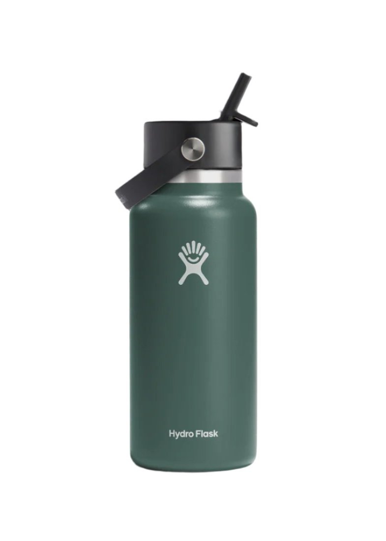 32oz (946mL) Wide Mouth with Flex Straw Cap Drink Bottle Fir
