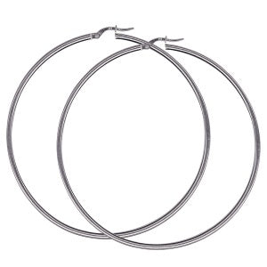 S/S Italian Plain Hoop (2mm Tube) 60mm