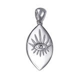 S/S Evil Eye Pendant & Chain