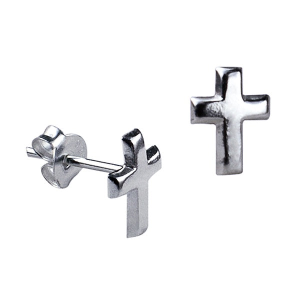 S/S Plain Cross Studs