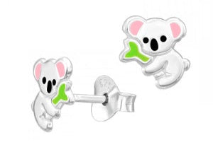 S/S Koala Studs With Enamel