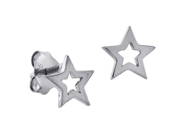 S/S Cut Out Star Studs