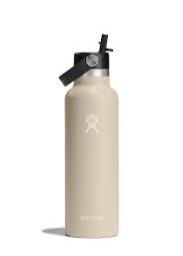 21oz (621mL) Standard Mouth with Flex Straw Cap Drink Bottle Oat