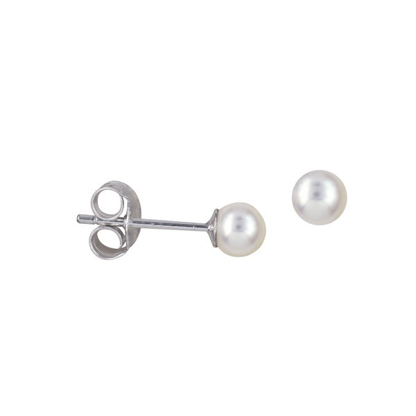 S/S 4mm Freshwater Cultured Pearl Studs