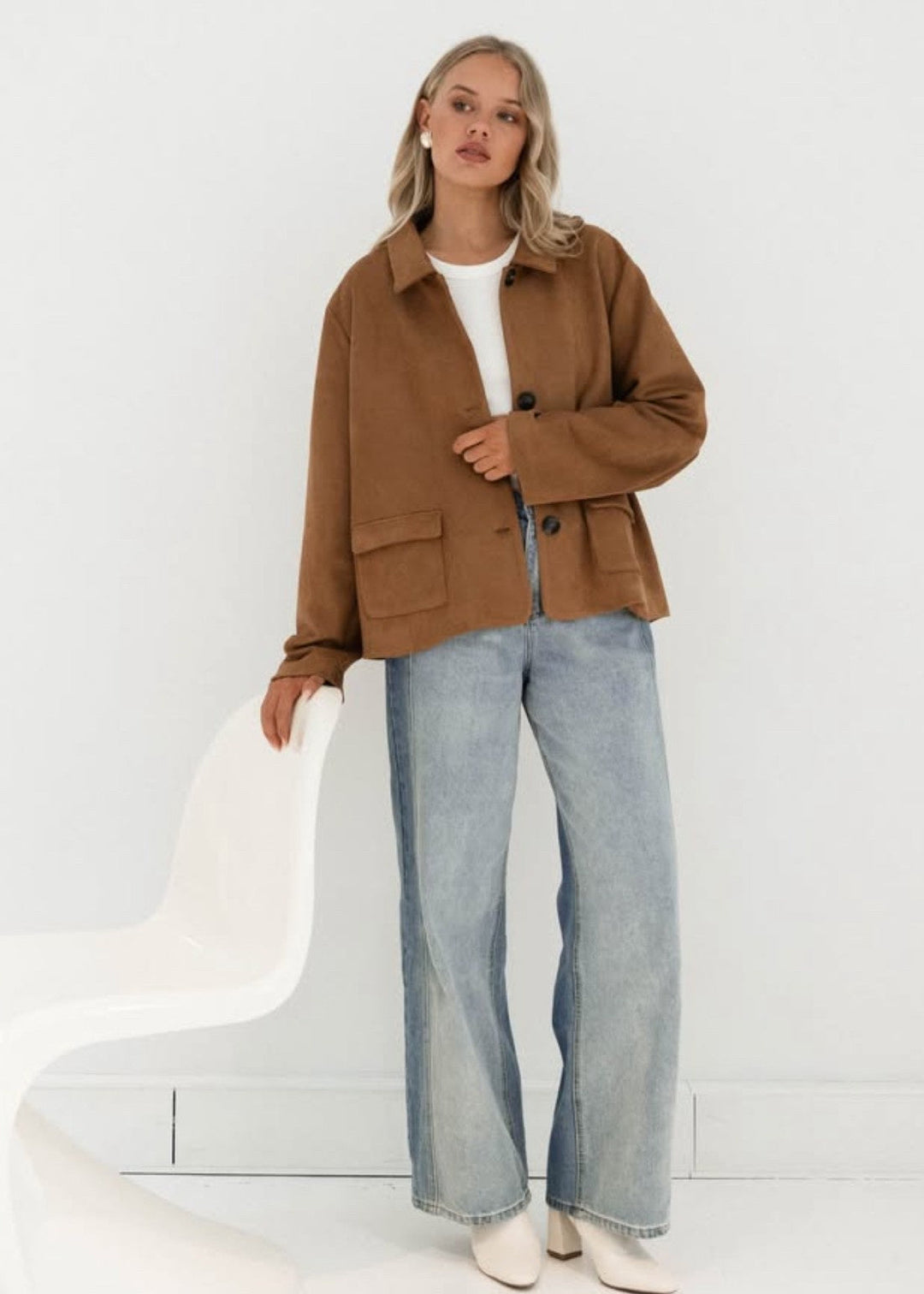 Suedette Box Jacket