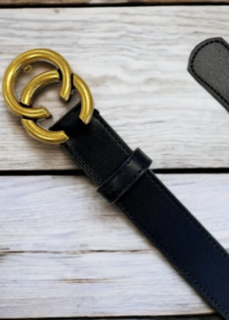 TRIPP CC Leather Belt Black / Gold