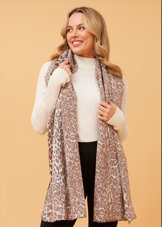 Leopard Print Scarf