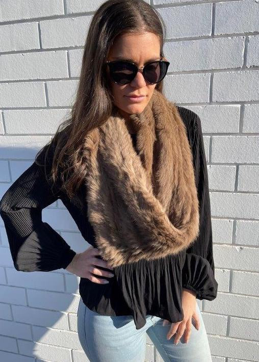 Jezzabella Fur Snood Mocha