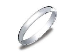S/S 3mm Solid Half Round Wedder - L
