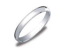 S/S 3mm Solid Half Round Wedder - T