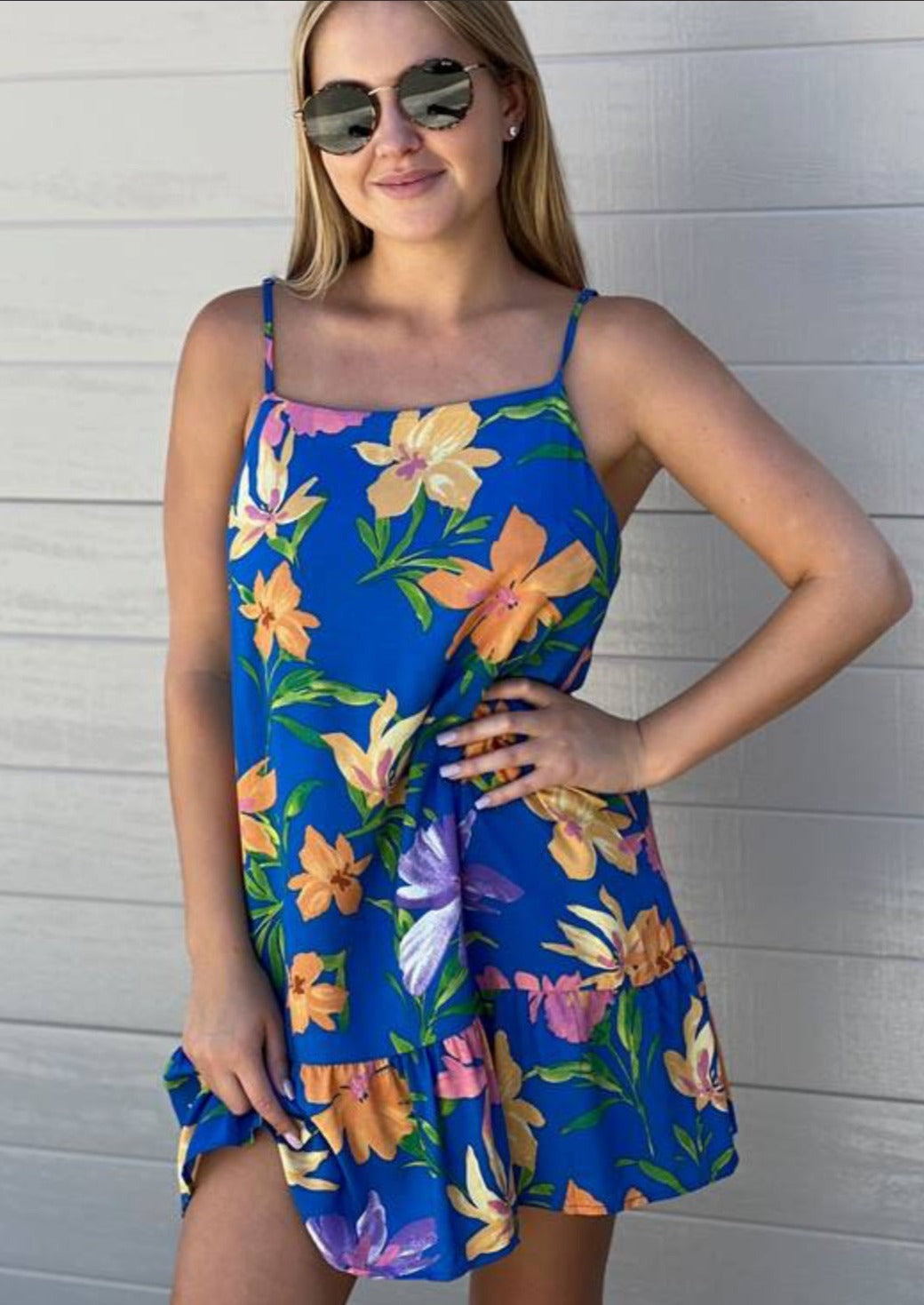 Blue Skies Frill Dress