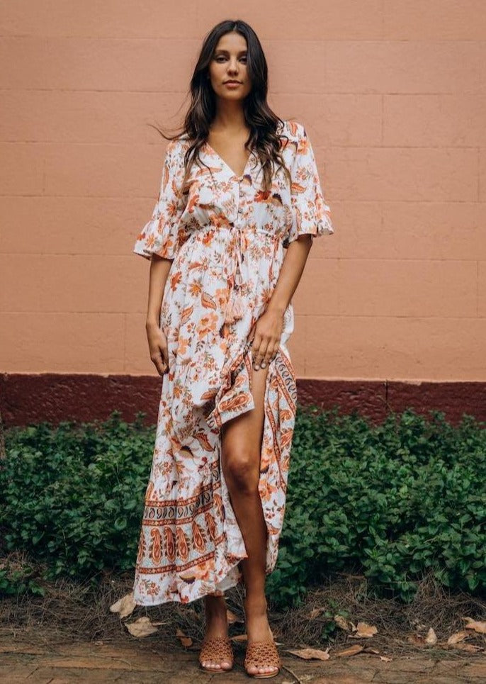 andmary❤︎lona ribbon long dress ANDMARY】Lona ribbon long dress