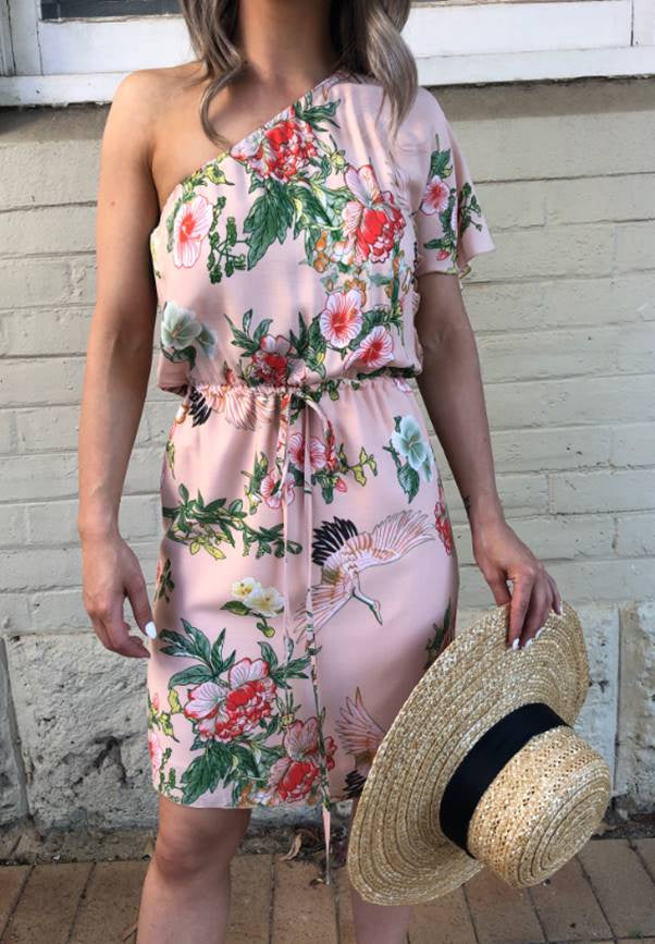 Most Mimosa One Shoulder Dress