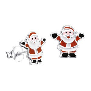 S/S Enamel Santa Studs