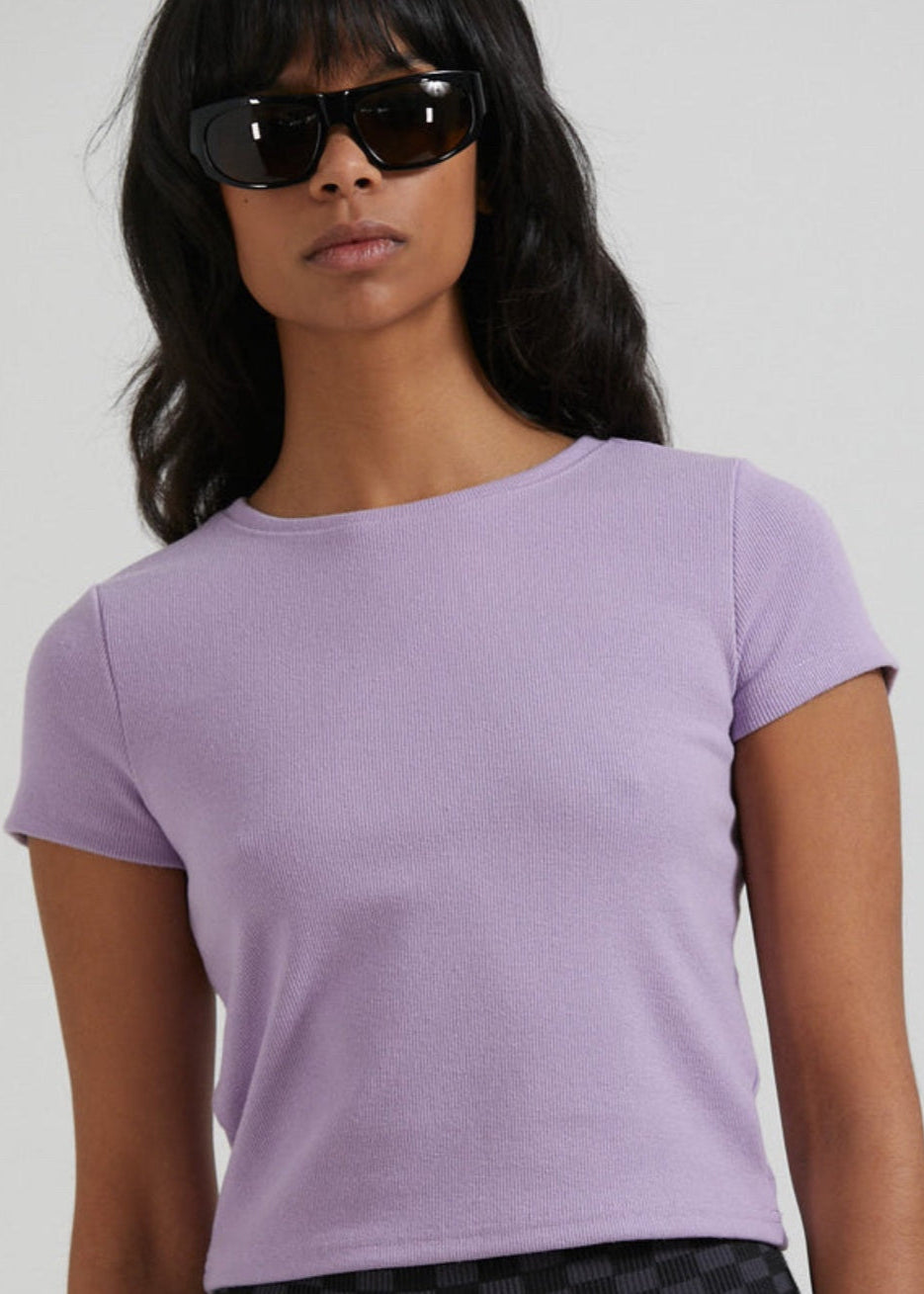 Afends FAITH Hemp Ribbed T Shirt