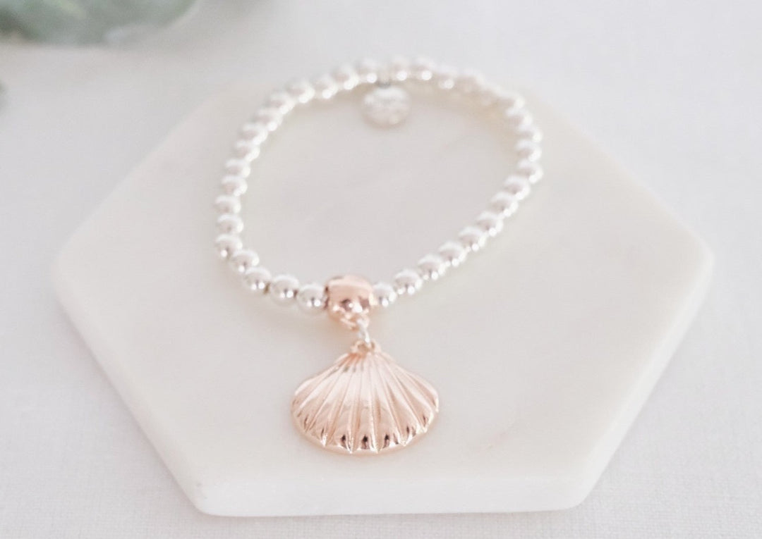 Mixed Shell Pendant Bracelet