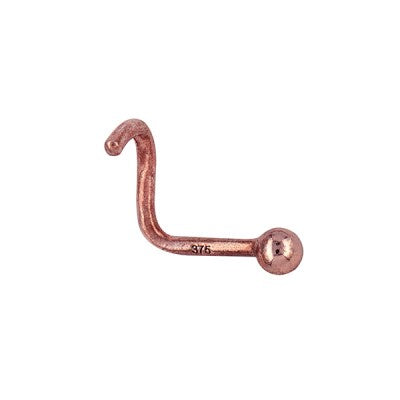 9ct 2.5mm Round Nose Stud Rose Gold