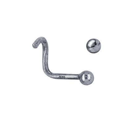SS 2.5mm Round Nose Plain Stud