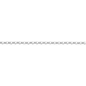 SS Oval Figaro Anklet
