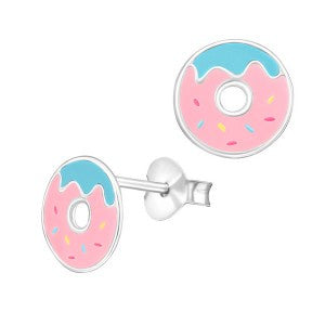 SS Enamel DoNut Earrings
