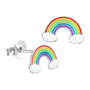 SS Enamel Rainbow Earrings
