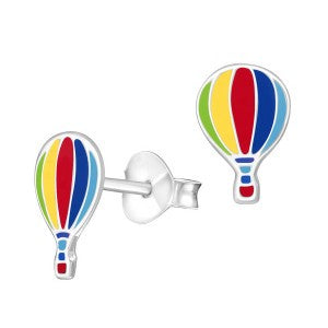 SS  Enamel Air Balloon Earrings
