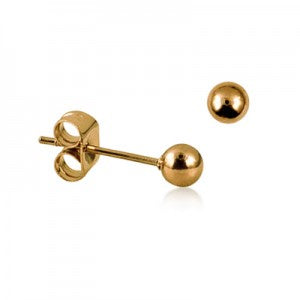 Stainless Steel Gold IP 4mm Ball Studs