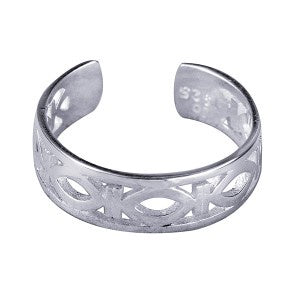 SS Fancy Cut Toe Ring