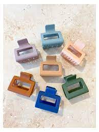 Matte Petite Rectangle Claw Clip