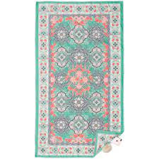 Moroccan Mint Large Quick Dry Beach Towel