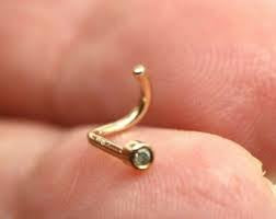 9ct Diamond Set Nose Stud Rose Gold