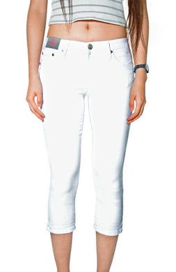 Wakee 3/4 White Jean