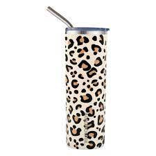 SKNY Slim Insulated Tumbler Leopard
