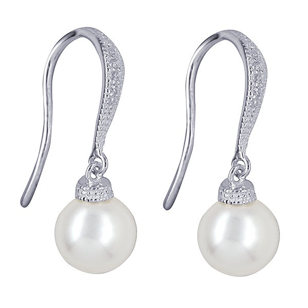 SS F/Water Cultured Pearl CZ Earwires