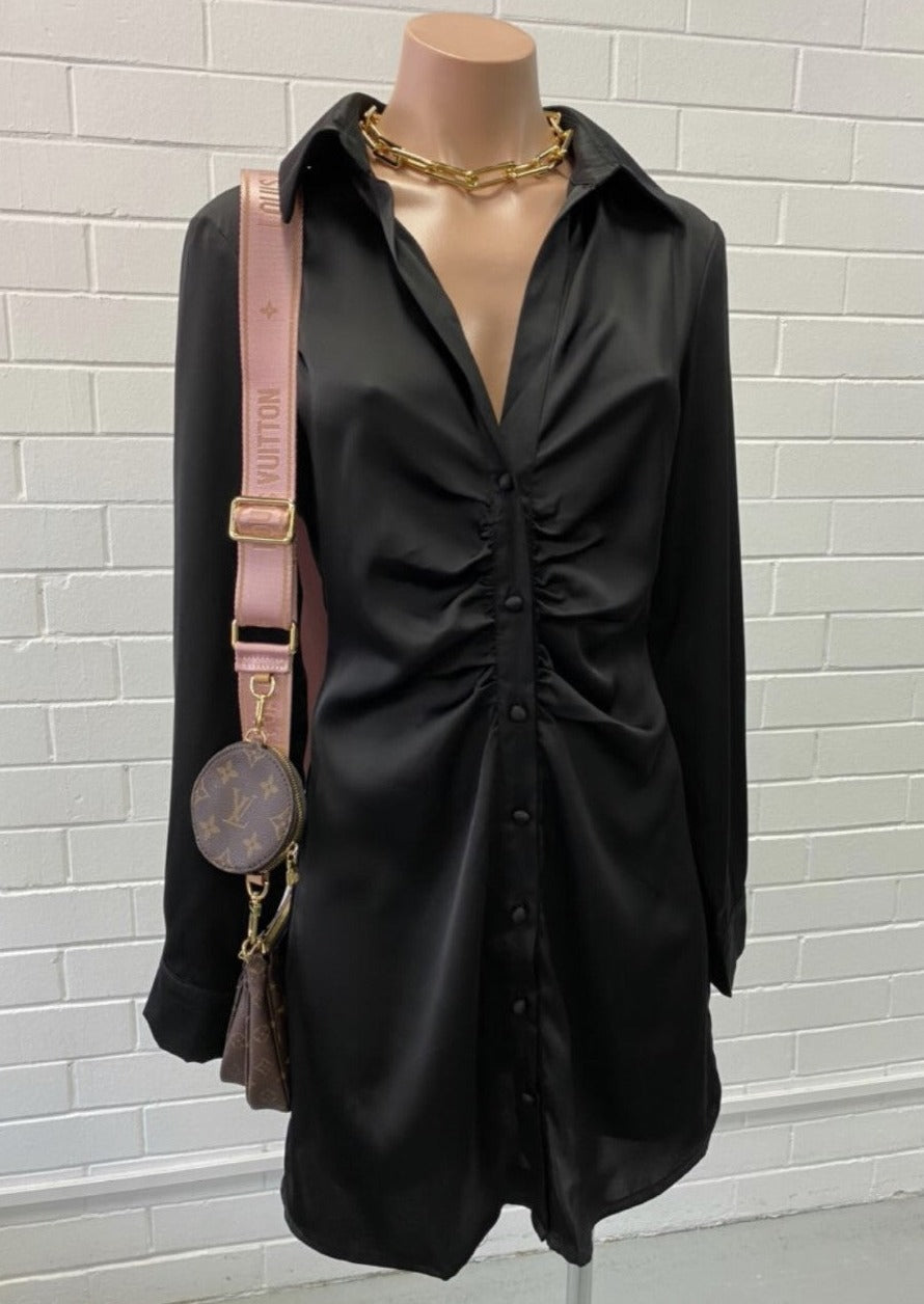 Mystic Button Thru Shirt Dress