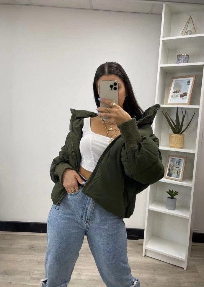 5th Avenue Puffer Jacket Khaki