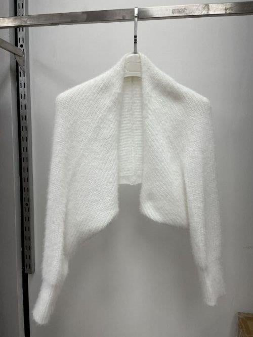 Daizie Knit Shrug White