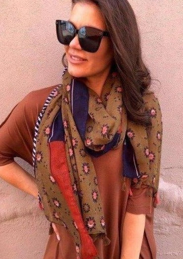 TRIPP Indian Design Tassle Scarf