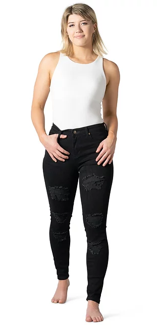 Wakee Distressed Super Skinny Leg