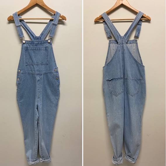 Country Denim Daisy Dungarees -  Mid Blue
