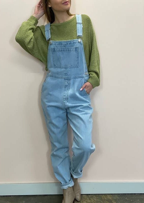 Country Denim Daisy Dungarees Light Blue