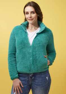 Amelia Teddy Jacket Emerald