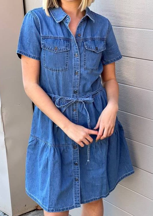 Cruise Dress Mid Blue