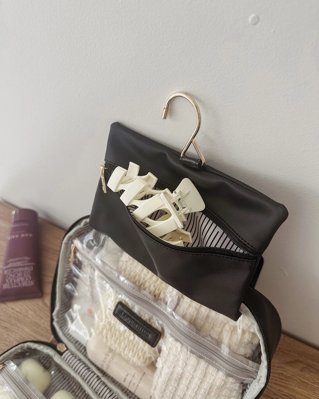 Kenya Cosmetic Bag Black