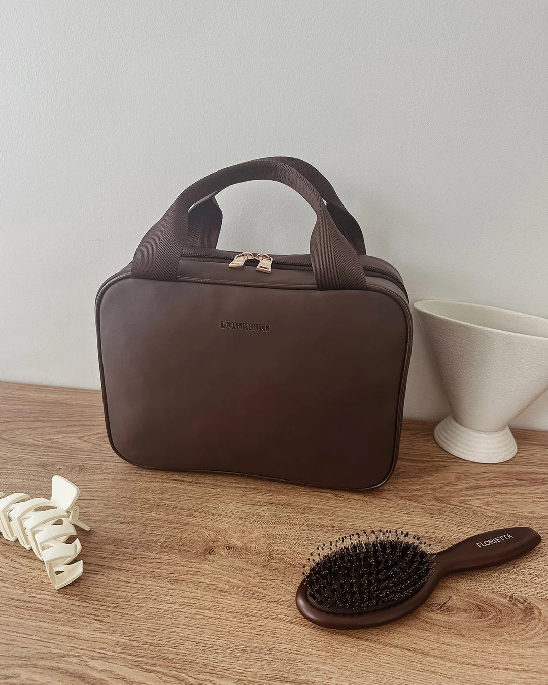 Kenya Cosmetic Bag Chocolate